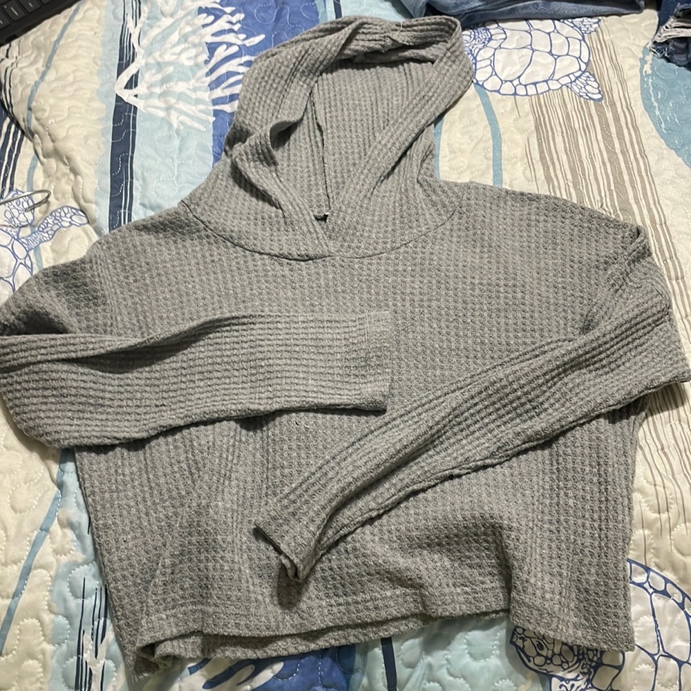 Knitted cropped sweater